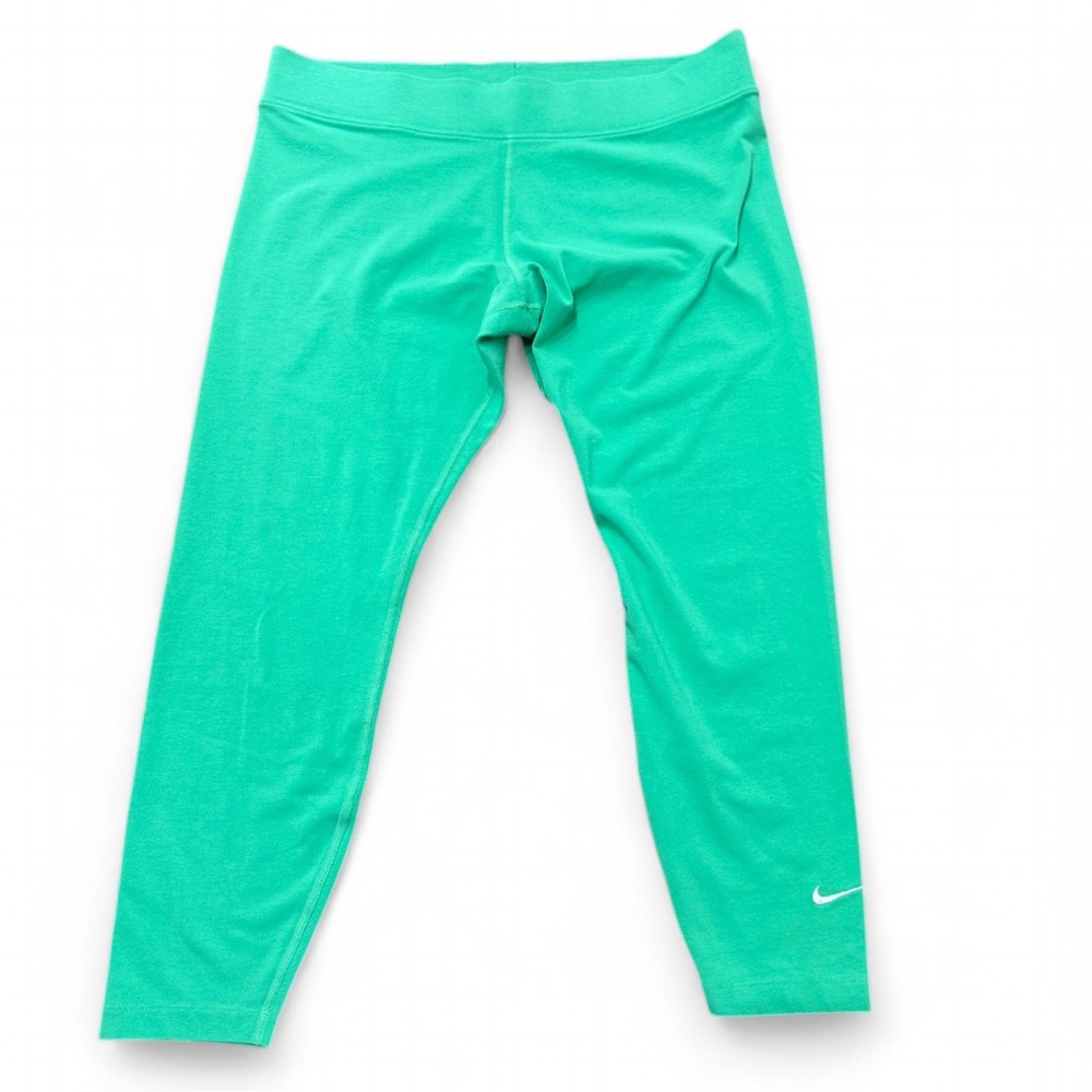 Nike Women's Cool Green Tight Fit Mid Rise 7/8 Length Leggings sz XL